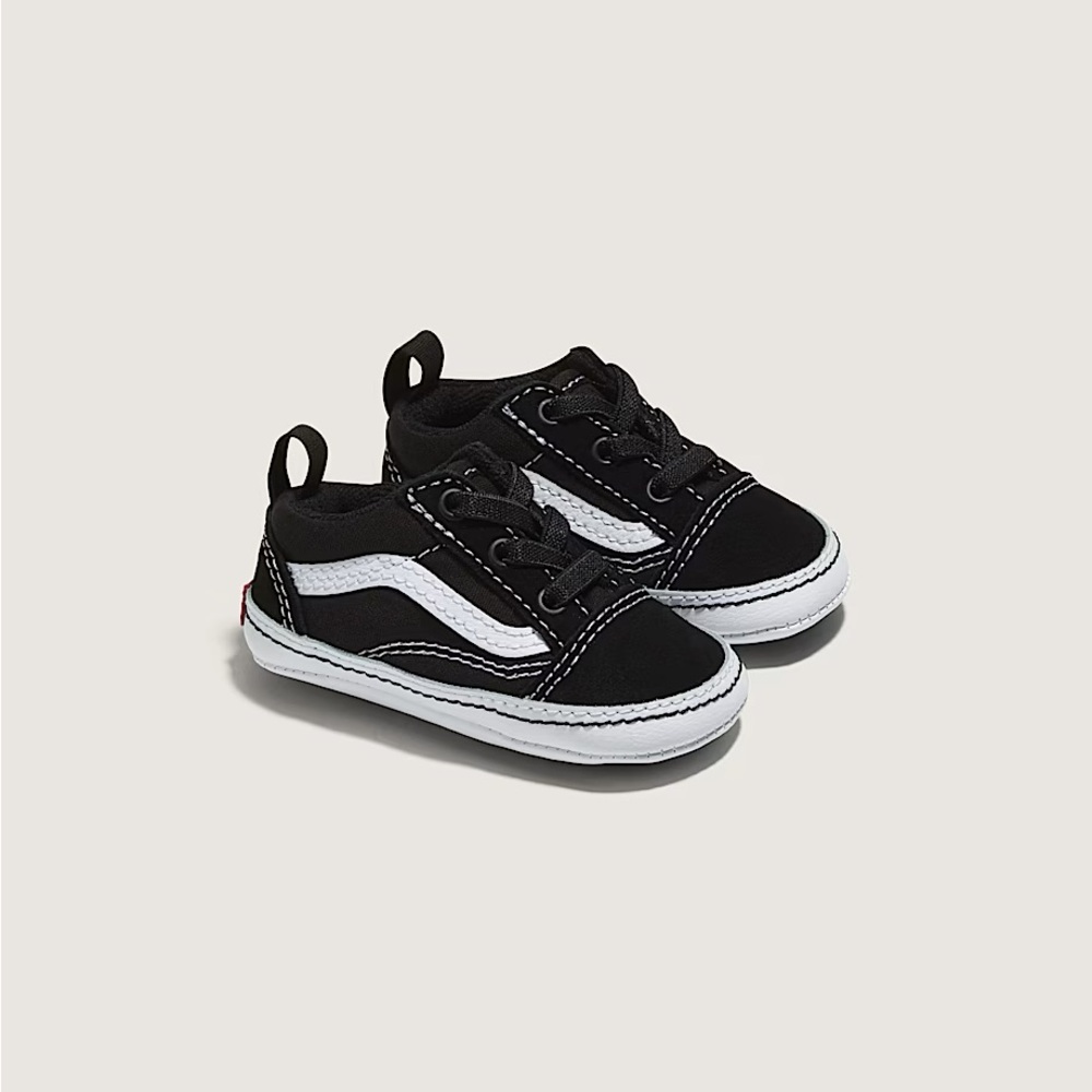 Vans Kids Black and White Slip-On Skate Shoe